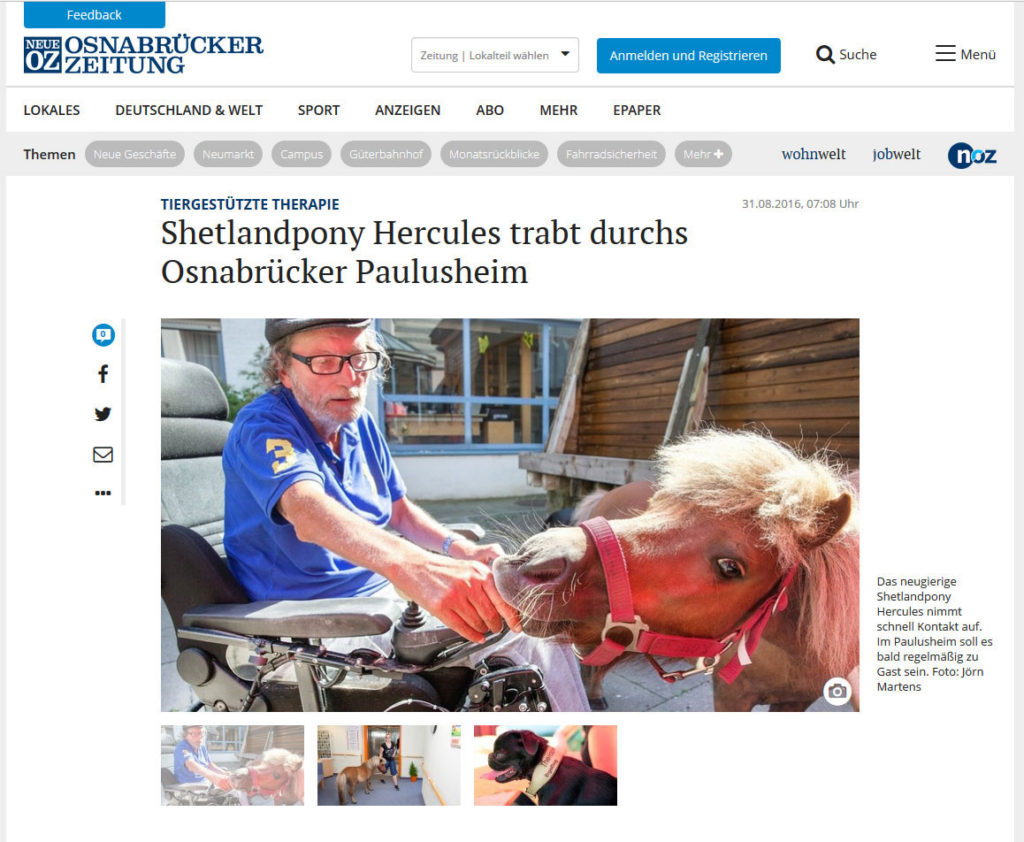 Tiere fördern die Kommunikation